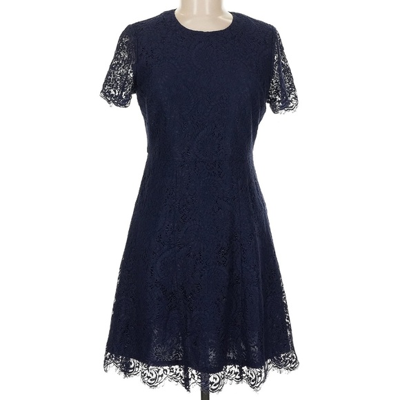 Madewell Navy Lace Dress - Picture 1 of 7